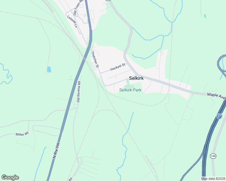 map of restaurants, bars, coffee shops, grocery stores, and more near 38 Thatcher Street in Selkirk