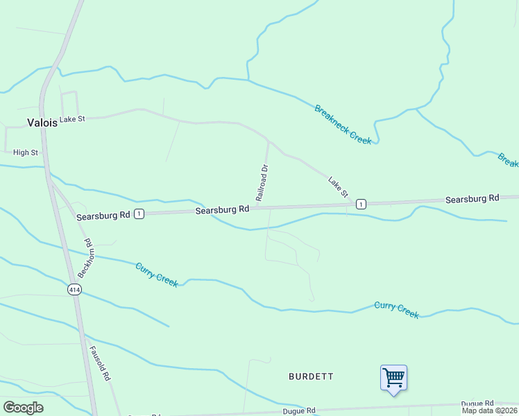 map of restaurants, bars, coffee shops, grocery stores, and more near 3775 Searsburg Road in Schuyler