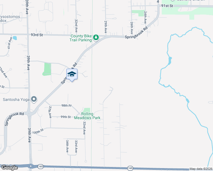 map of restaurants, bars, coffee shops, grocery stores, and more near 9501 29th Avenue in Pleasant Prairie