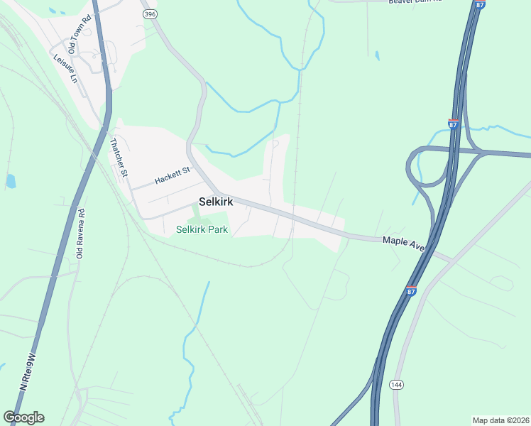 map of restaurants, bars, coffee shops, grocery stores, and more near 126 Maple Avenue in Selkirk