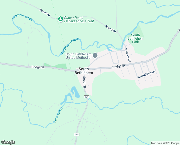 map of restaurants, bars, coffee shops, grocery stores, and more near 16 South Street in Selkirk