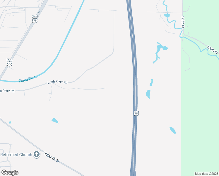 map of restaurants, bars, coffee shops, grocery stores, and more near 4440 Lost Meadows Road in Sioux City