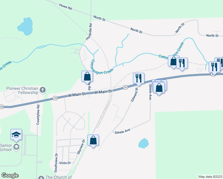 map of restaurants, bars, coffee shops, grocery stores, and more near in 