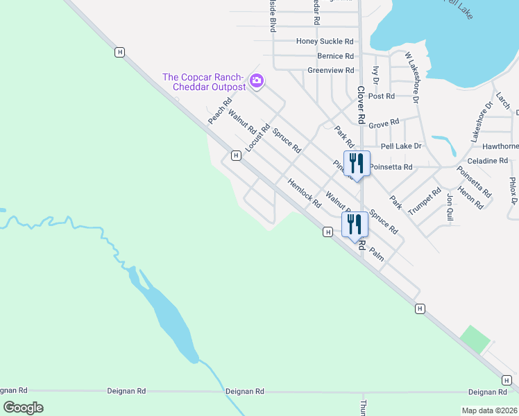 map of restaurants, bars, coffee shops, grocery stores, and more near 1108 East End Drive in Genoa City