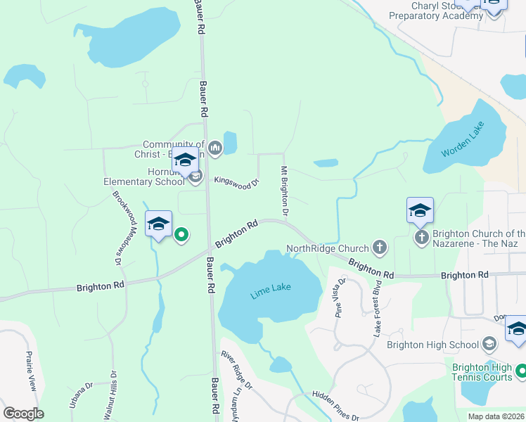 map of restaurants, bars, coffee shops, grocery stores, and more near 7171 Brighton Road in Brighton