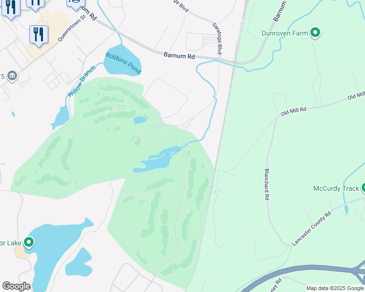map of restaurants, bars, coffee shops, grocery stores, and more near 16 Bulge Road in Harvard