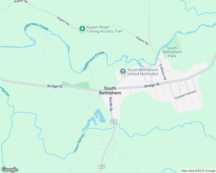 map of restaurants, bars, coffee shops, grocery stores, and more near in South Bethlehem