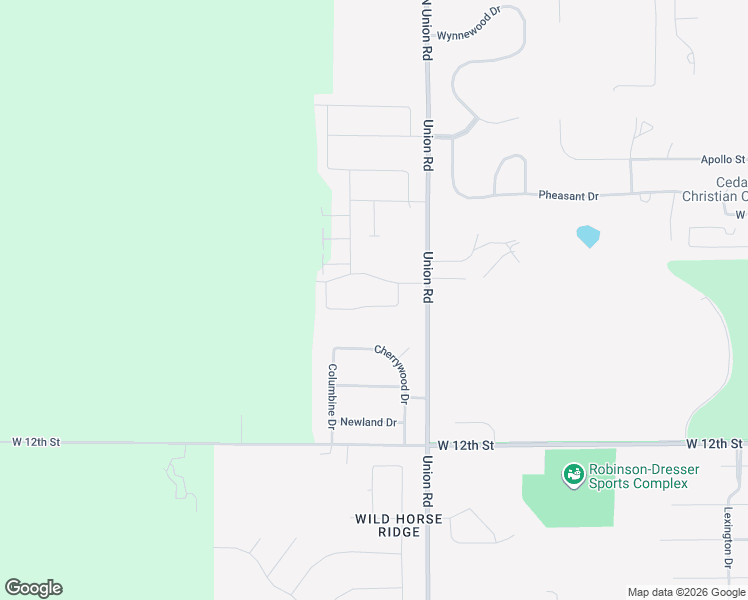 map of restaurants, bars, coffee shops, grocery stores, and more near 4225 Harvest Lane in Cedar Falls
