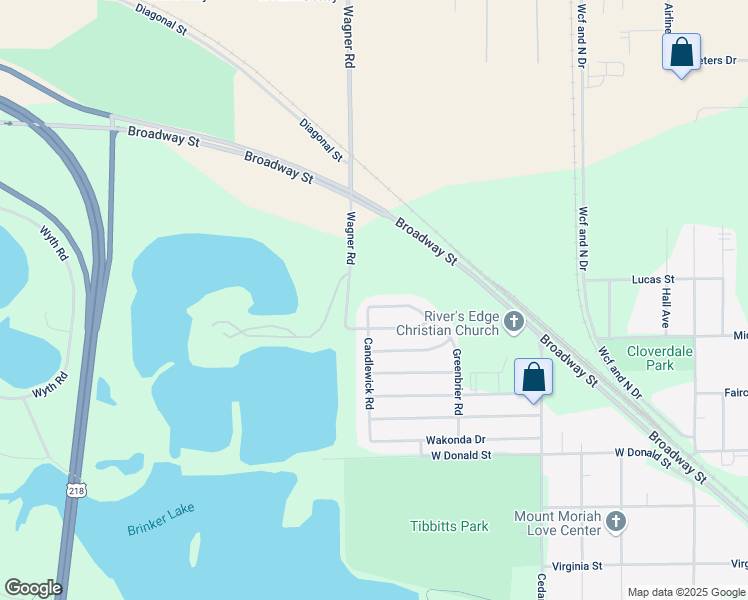 map of restaurants, bars, coffee shops, grocery stores, and more near 732 Greenbrier Road in Waterloo