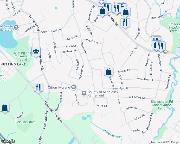 73 Wyman Road, Billerica MA Walk Score