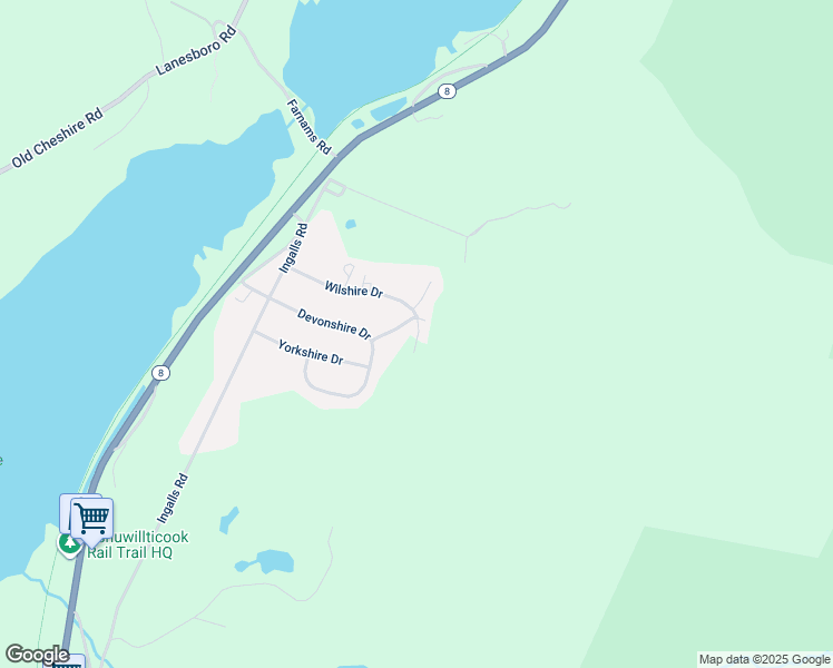 map of restaurants, bars, coffee shops, grocery stores, and more near 34 Berkshire Dr in Cheshire