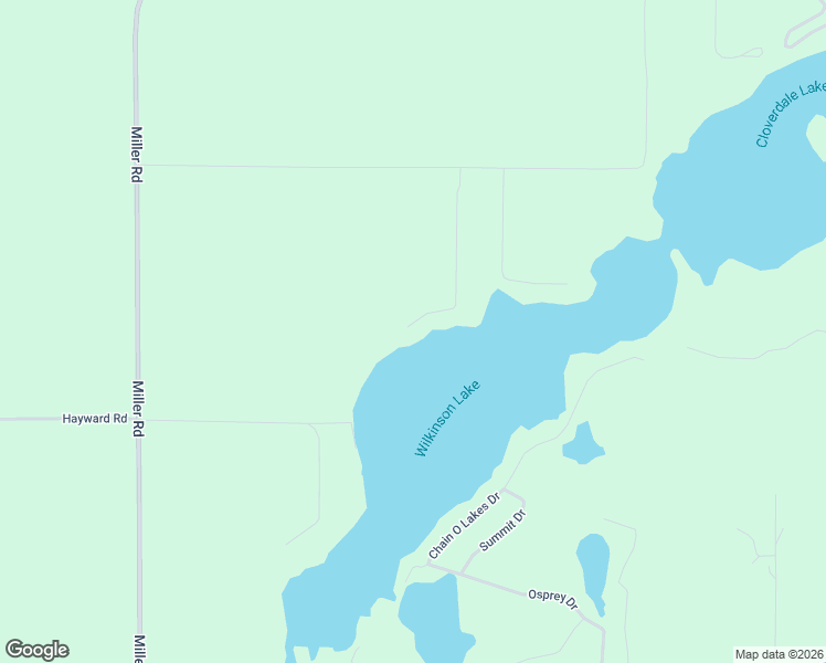 map of restaurants, bars, coffee shops, grocery stores, and more near 8329 Wilkinson Lake Street in Delton