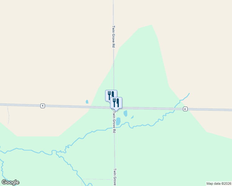 map of restaurants, bars, coffee shops, grocery stores, and more near N920 Twin Grove Road in Juda