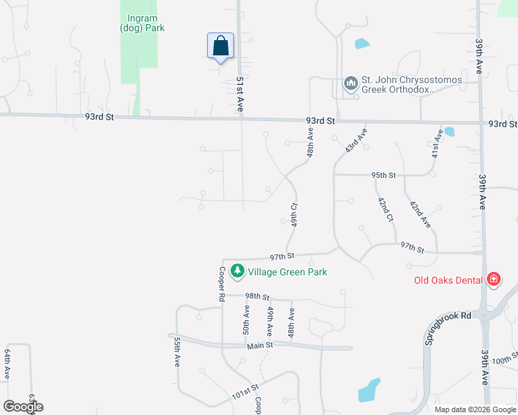 map of restaurants, bars, coffee shops, grocery stores, and more near 4987 96th Place in Pleasant Prairie