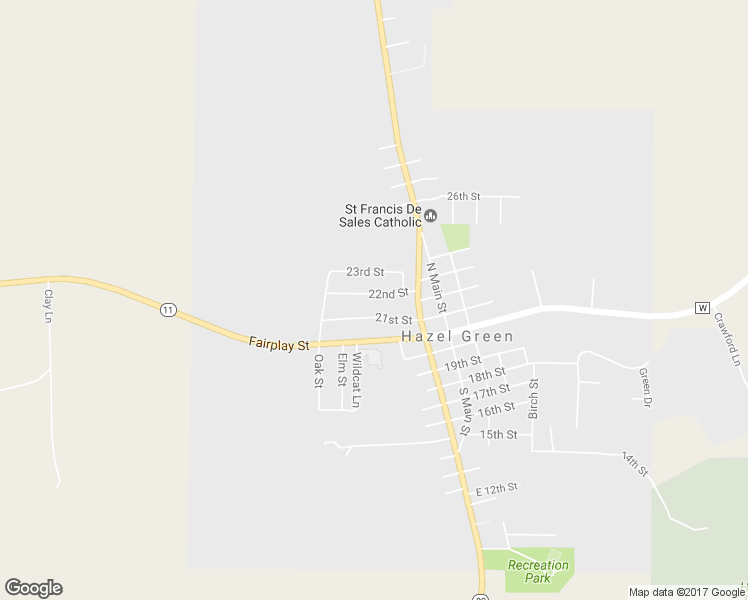 map of restaurants, bars, coffee shops, grocery stores, and more near 1405 22nd Street in Hazel Green