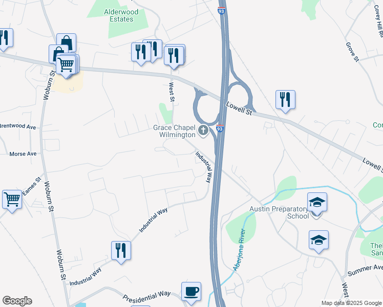 map of restaurants, bars, coffee shops, grocery stores, and more near 6000 Horseshoe Lane in Wilmington