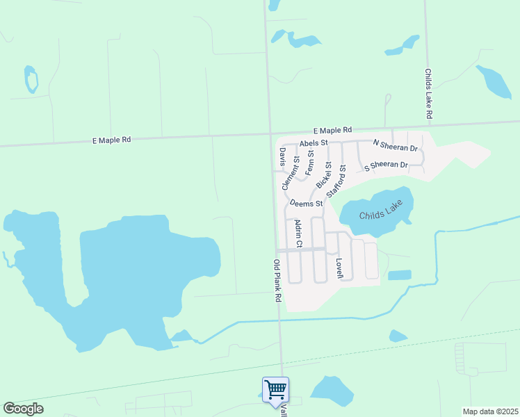 map of restaurants, bars, coffee shops, grocery stores, and more near 4212 Old Plank Road in Milford Charter Township