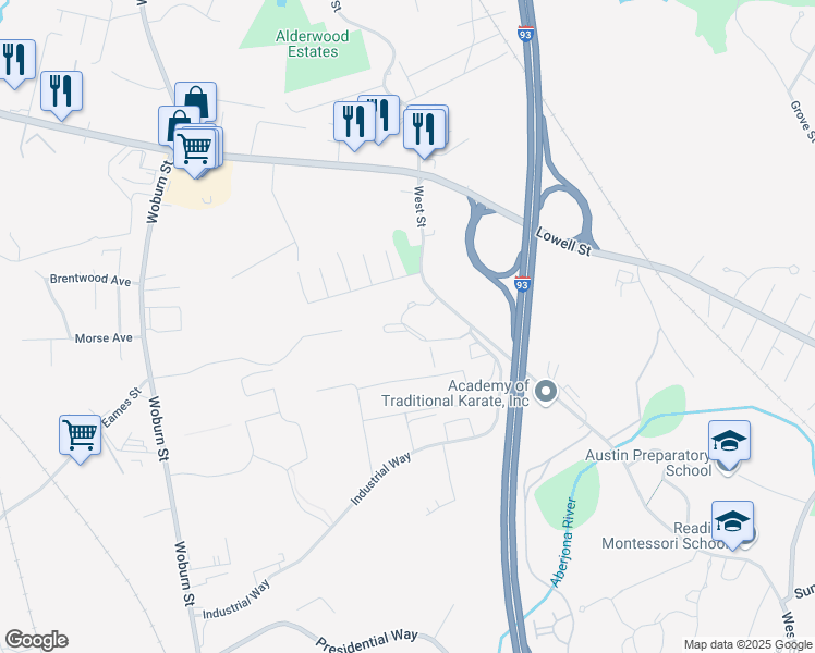 map of restaurants, bars, coffee shops, grocery stores, and more near 3223 Horseshoe Lane in Wilmington