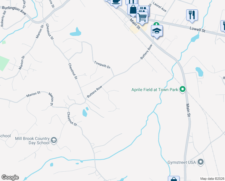 map of restaurants, bars, coffee shops, grocery stores, and more near Sachem Circle in Wilmington