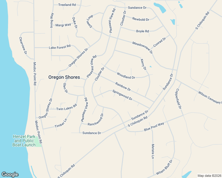 map of restaurants, bars, coffee shops, grocery stores, and more near in Oregon Shores