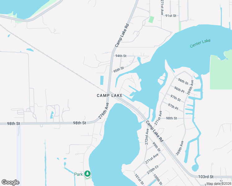 map of restaurants, bars, coffee shops, grocery stores, and more near 9607 Camp Lake Road in Salem