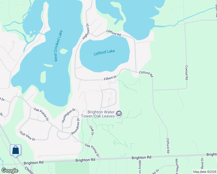 map of restaurants, bars, coffee shops, grocery stores, and more near 4499 Quebec Lane in Brighton