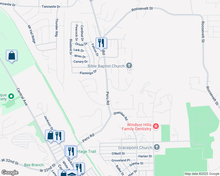 map of restaurants, bars, coffee shops, grocery stores, and more near 850 Hawkeye Drive in Dubuque