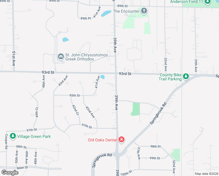 map of restaurants, bars, coffee shops, grocery stores, and more near 9350 39th Avenue in Pleasant Prairie