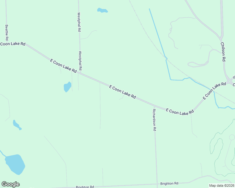 map of restaurants, bars, coffee shops, grocery stores, and more near 3250 East Coon Lake Road in Howell