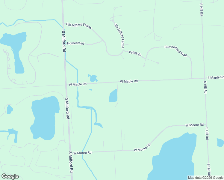 map of restaurants, bars, coffee shops, grocery stores, and more near 685 West Maple Road in Milford Charter Township