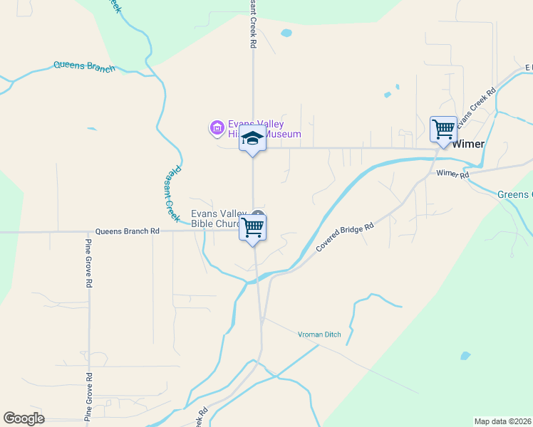 map of restaurants, bars, coffee shops, grocery stores, and more near 7974 East Evans Creek Road in Rogue River