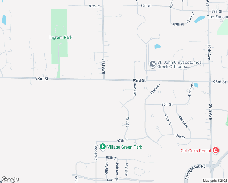 map of restaurants, bars, coffee shops, grocery stores, and more near 4889 93rd Place in Pleasant Prairie