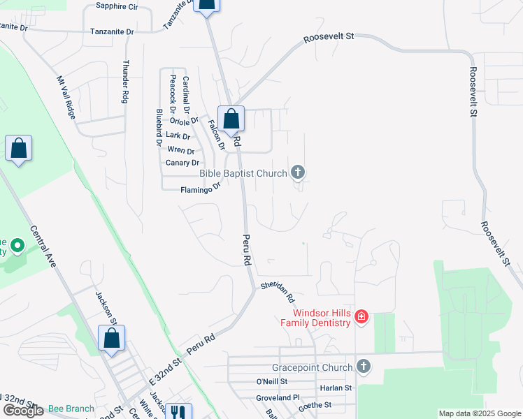 map of restaurants, bars, coffee shops, grocery stores, and more near 827 Hawkeye Drive in Dubuque
