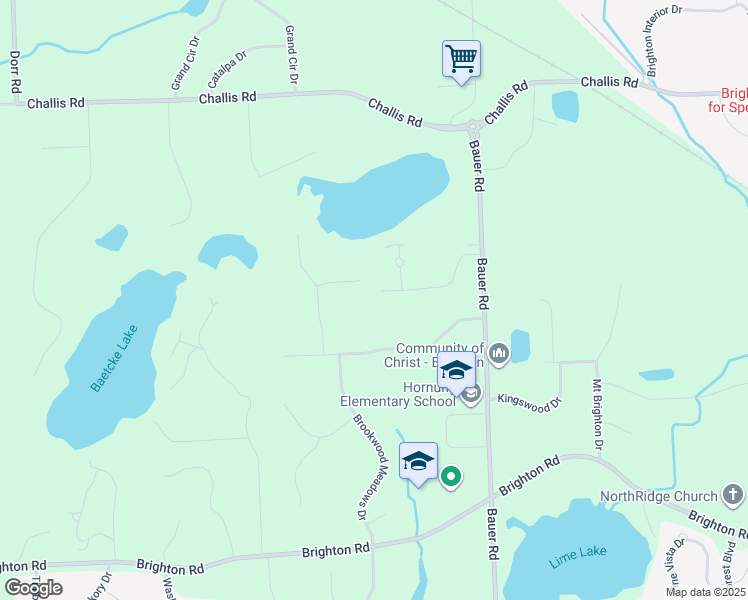 map of restaurants, bars, coffee shops, grocery stores, and more near 6750 Mountain Ridge Drive in Brighton