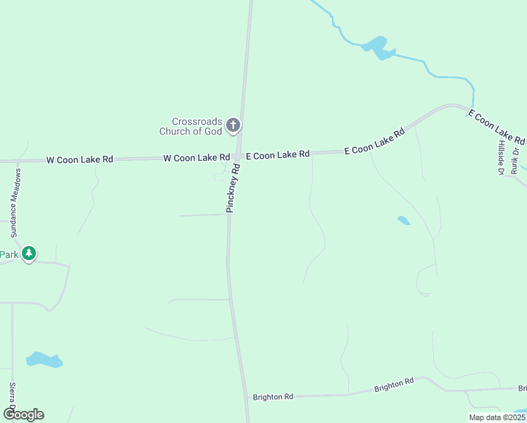 map of restaurants, bars, coffee shops, grocery stores, and more near 4197 Pinckney Road in Howell