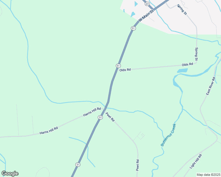 map of restaurants, bars, coffee shops, grocery stores, and more near New York 51 in Otsego County