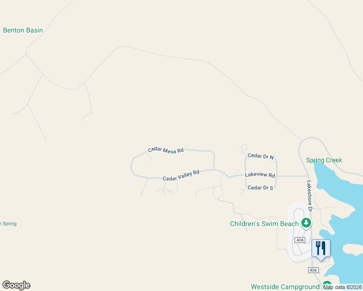 map of restaurants, bars, coffee shops, grocery stores, and more near 25980 W Cedar Mesa in Alcova