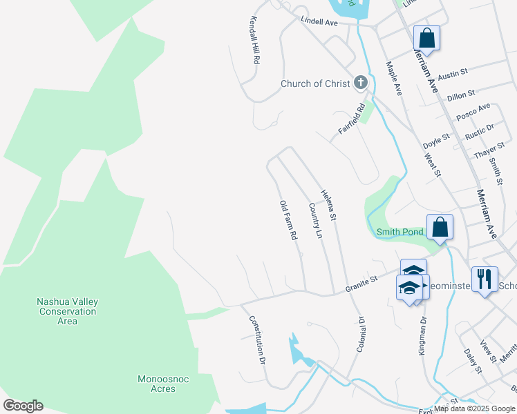 Granite Street, Leominster MA Walk Score