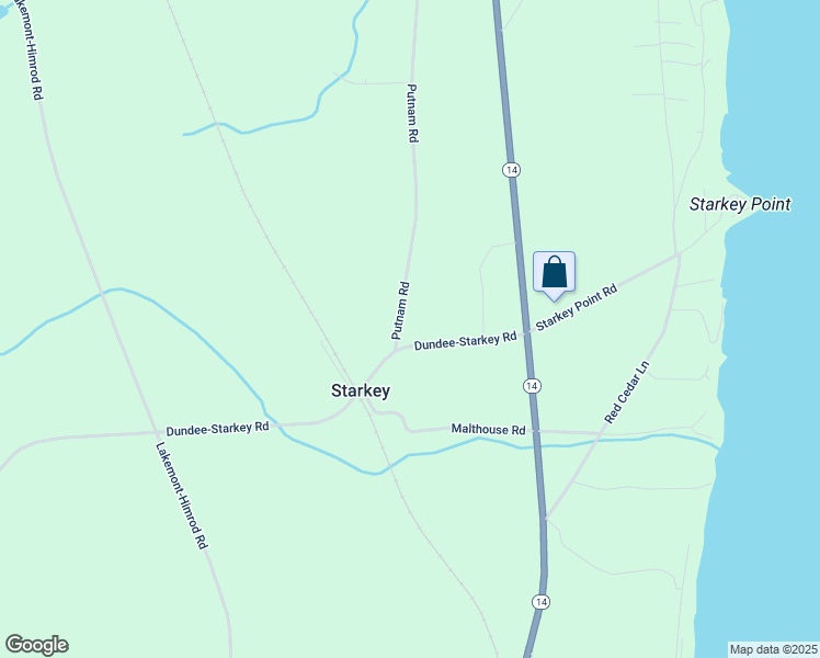map of restaurants, bars, coffee shops, grocery stores, and more near 4719 Putnam Rd in Dundee