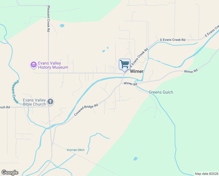 map of restaurants, bars, coffee shops, grocery stores, and more near 635 Covered Bridge Road in Rogue River