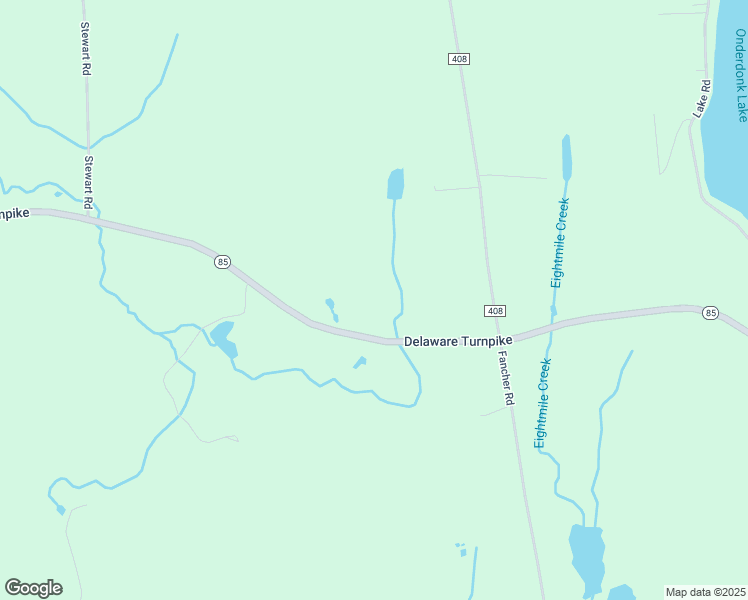 map of restaurants, bars, coffee shops, grocery stores, and more near 4364 New York 85 in Rensselaerville