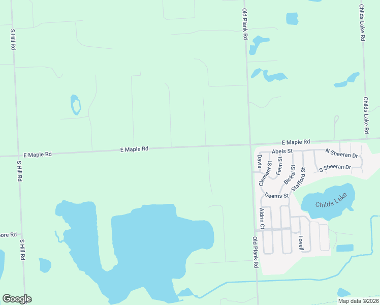 map of restaurants, bars, coffee shops, grocery stores, and more near 1300 East Maple Road in Milford Charter Township