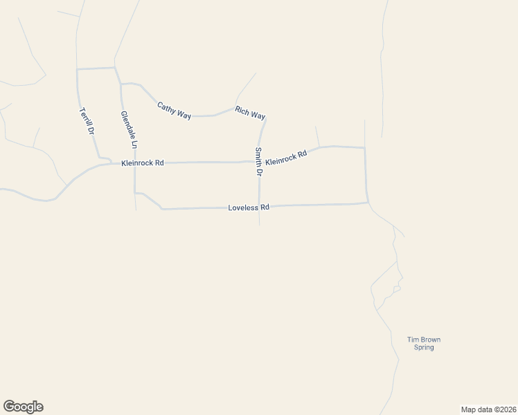 map of restaurants, bars, coffee shops, grocery stores, and more near Loveless Road in Beatty