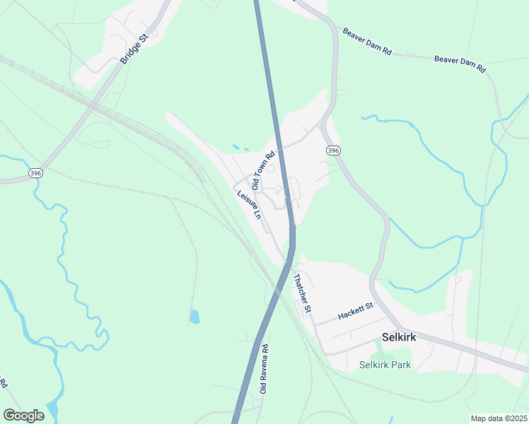 map of restaurants, bars, coffee shops, grocery stores, and more near 60 Old Town Road in Selkirk