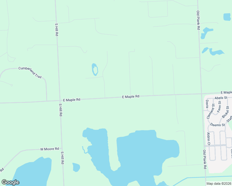 map of restaurants, bars, coffee shops, grocery stores, and more near 575 East Maple Road in Milford Charter Township