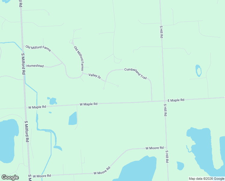 map of restaurants, bars, coffee shops, grocery stores, and more near 561 Valley Drive in Milford Charter Township
