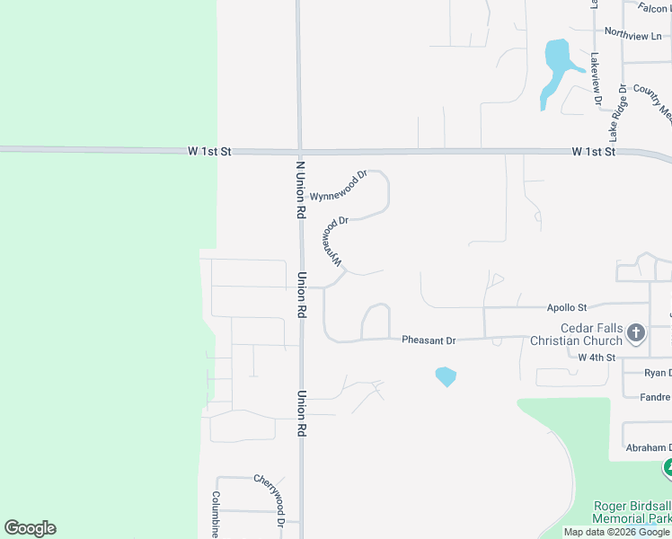 map of restaurants, bars, coffee shops, grocery stores, and more near 3925 Wynnewood Drive in Cedar Falls