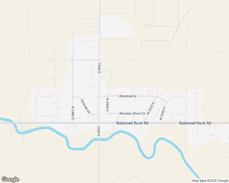 map of restaurants, bars, coffee shops, grocery stores, and more near 2508 Windmill Drive in Twin Falls