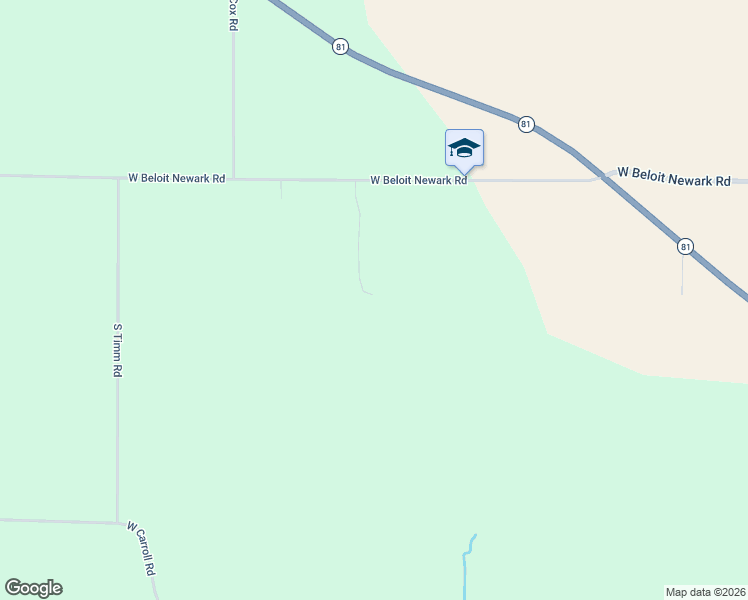 map of restaurants, bars, coffee shops, grocery stores, and more near 13541 West Beloit Newark Road in Brodhead