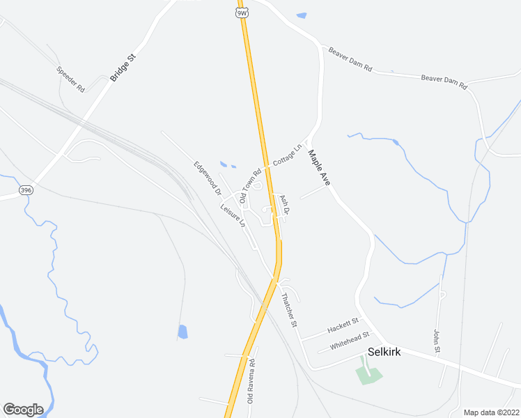map of restaurants, bars, coffee shops, grocery stores, and more near 1377 US Route 9w in Selkirk